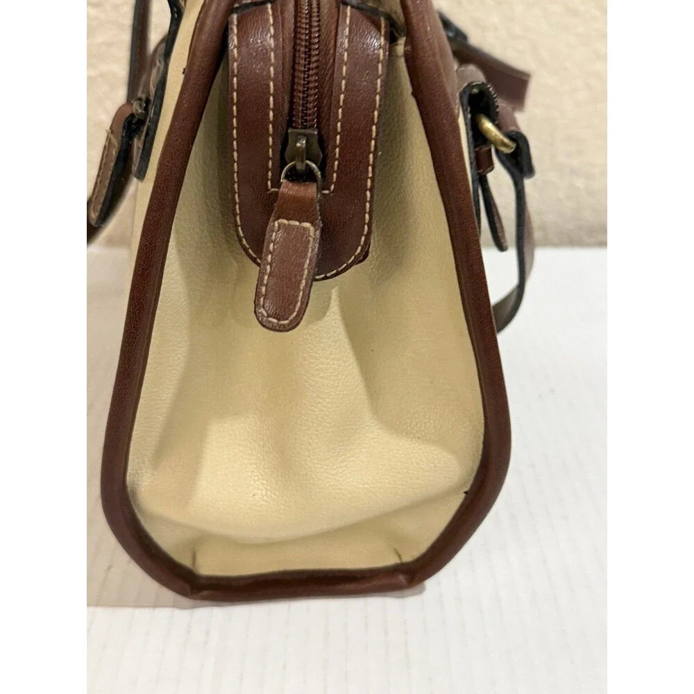 Vintage Rampage Beige Brown Shoulder Bag Classic 90s Y2K Structured Purse